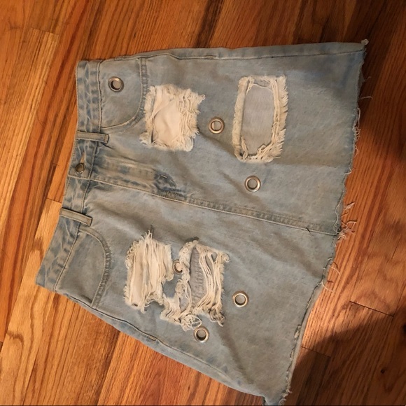 Sabo skirt denim skirt - Picture 2 of 3